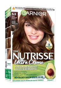Garnier Saç Boyası - Garnier Nutrisse Ultra Creme 5.3 Altın Karamel Kahve