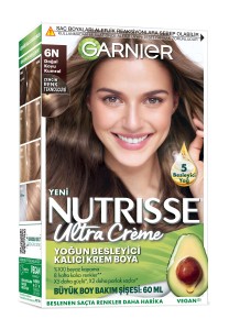 Garnier Saç Boyası - Garnier Nutrisse Ultra Creme 6N Doğal Koyu Kumral
