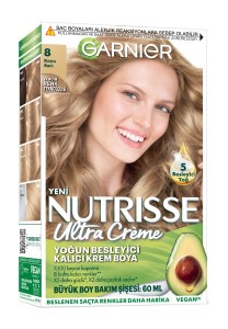 Garnier Saç Boyası - Garnier Nutrisse Ultra Creme 8 Koyu Sarı