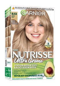 Garnier Saç Boyası - Garnier Nutrisse Ultra Creme 8.13 Küllü Sarı