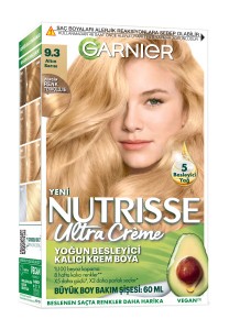 Garnier Saç Boyası - Garnier Nutrisse Ultra Creme 9.3 Altın Sarısı