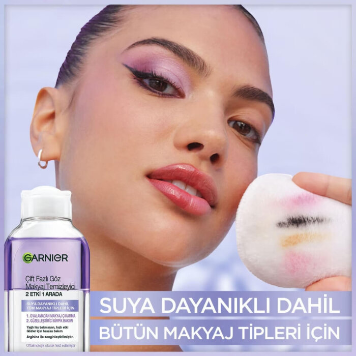 Garnier Skin 2in 1 Göz Makyaj Temizleyicisi 125 Ml - 3