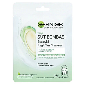 Garnier Süt Bombası Badem Sütü Besleyici Kağıt Yüz Maskesi 28 Gr - 1