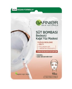 Garnier Süt Bombası Besleyici Kağıt Yüz Maskesi - Thumbnail
