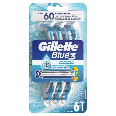 Gillette Blue 3 Cool Kullan At Tıraş Bıçağı 6'lı