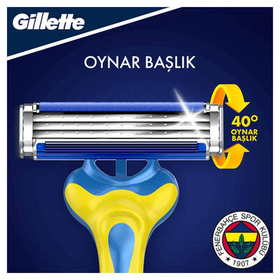 Gillette Blue 3 Fenerbahçe Kullan At Tıraş Bıçağı 6'lı