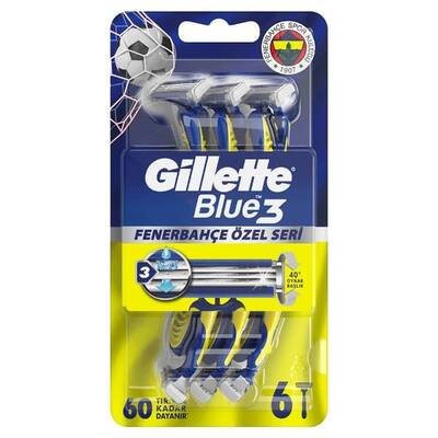 Gillette Blue 3 Fenerbahçe Kullan At Tıraş Bıçağı 6'lı