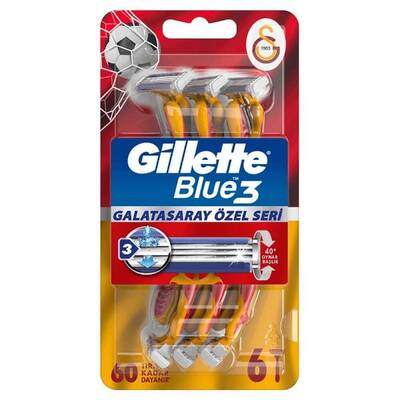 Gillette Blue 3 Galatasaray Kullan At Tıraş Bıçağı 6'lı