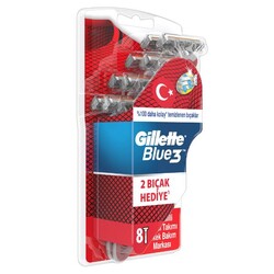 Gillette Blue 3 Milli Takım Özel Tıraş Bıçağı 8'li - Thumbnail