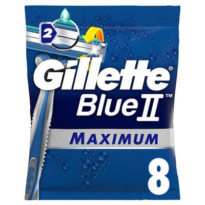 Gillette Blue II Excel Maximum Hassas Kullan At Tıraş Bıçağı 8'li