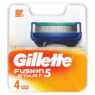 Gillette Fusion 5 Start Yedek Tıraş Bıçağı 4'lü