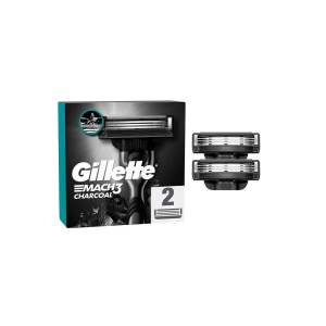 Gillette Mach3 Charcoal Yedek Tıraş Bıçağı 2'li - Thumbnail