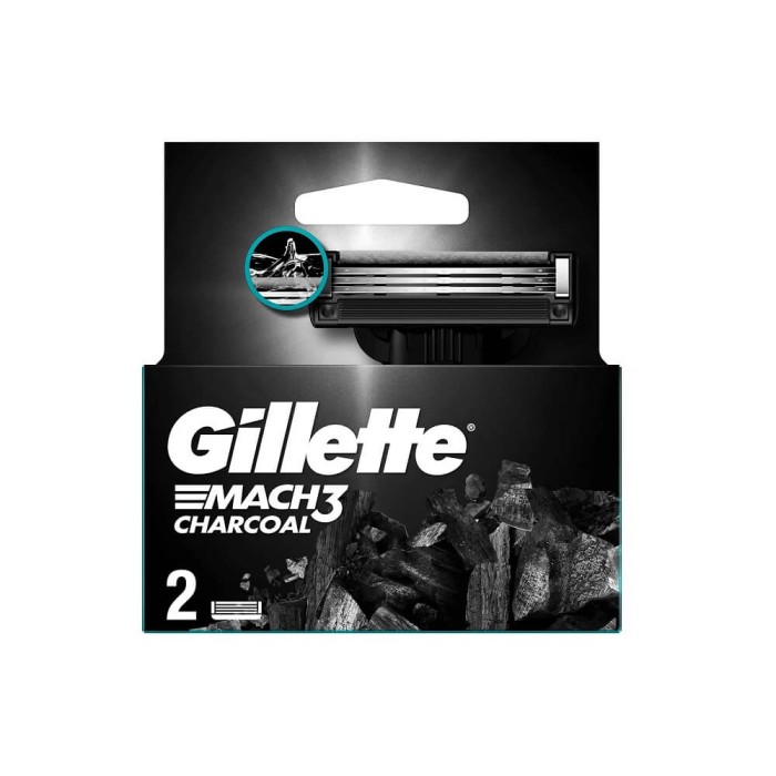 Gillette Mach3 Charcoal Yedek Tıraş Bıçağı 2'li