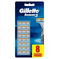 Gillette Sensor3 Yedek Tıraş Bıçağı 8'li - Thumbnail
