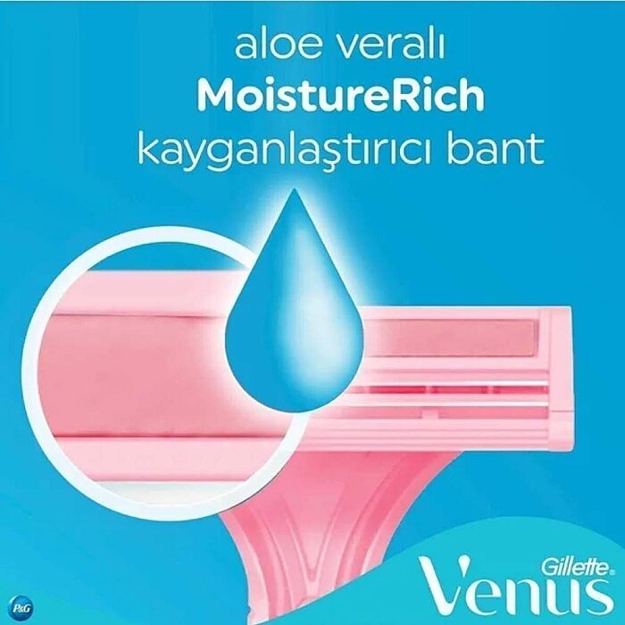 Gillette Simply Venus 2 Basic Kadın Tıraş Bıçağı 5'li - 3
