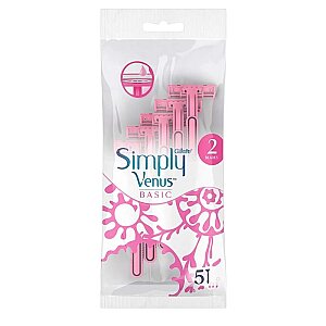 Gillette Simply Venus 2 Basic Kadın Tıraş Bıçağı 5'li - Gillette