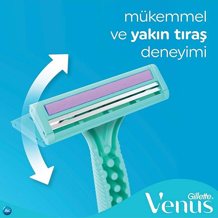 Gillette Simply Venus 2 Kullan At Kadın Tıraş Bıçağı 2'li - 4