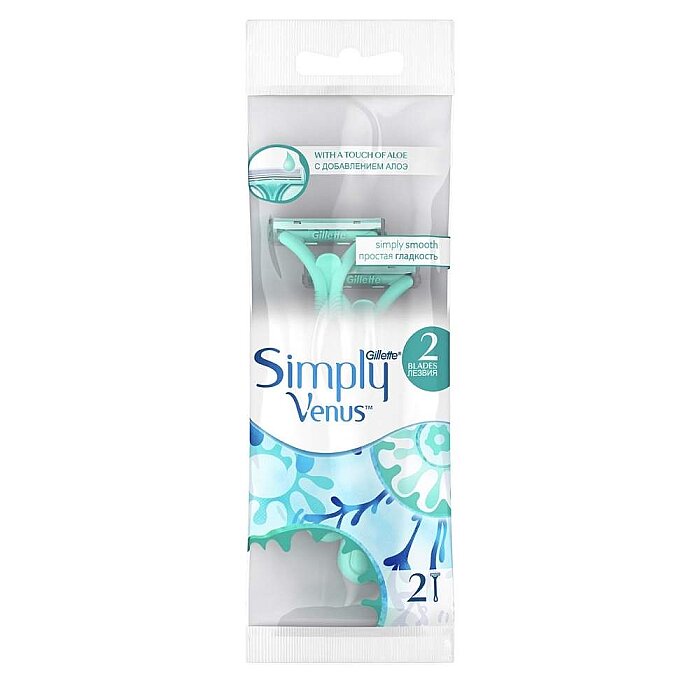 Gillette Simply Venus 2 Kullan At Kadın Tıraş Bıçağı 2'li - 1