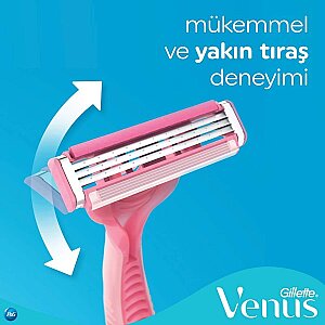 Gillette Simply Venus 3 Kullan At Tıraş Bıçağı 4'lü - 4