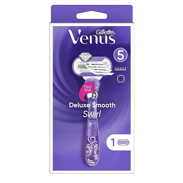 Gillette Venus Swirl Extra Smooth Kadın Tıraş Makinesi Yedekli - 1