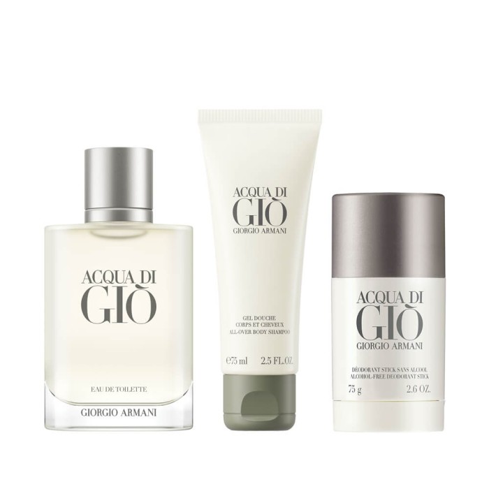 Giorgio Armani Acqua Di Gio Erkek Parfüm Edt 100 Ml + 75 Ml Shower Gel + 75 Ml Deodorant Set