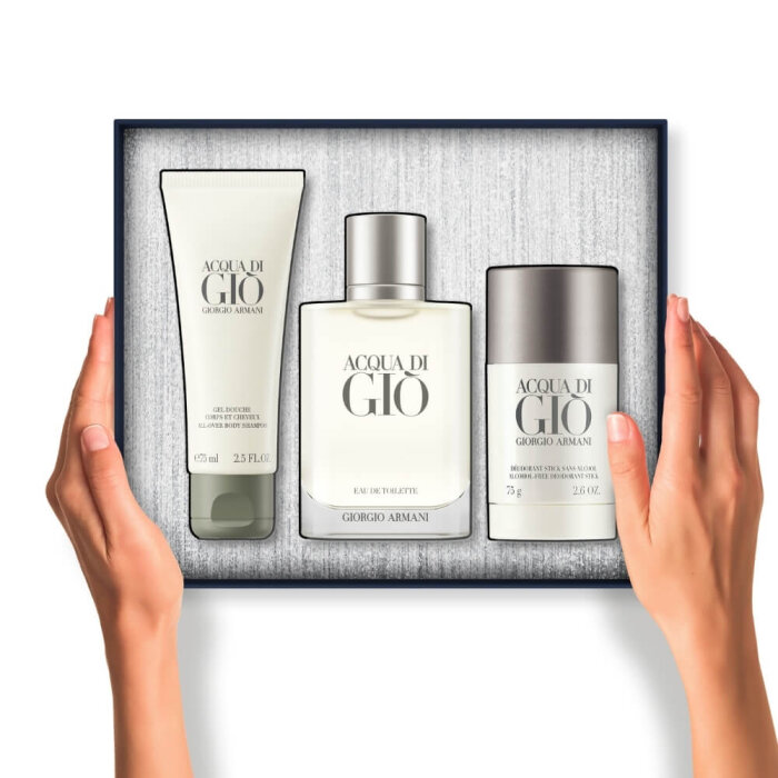 Giorgio Armani Acqua Di Gio Erkek Parfüm Edt 100 Ml+Shower Gel 75 Ml+Deodorant 75 Ml Set - 2