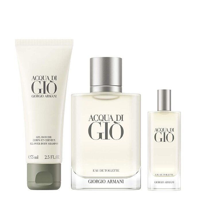 Giorgio Armani Acqua Di Gio Erkek Parfüm Edt 100 Ml+Shower Gel 75 Ml+Edt 15 Ml Set - 2