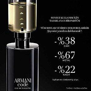 Giorgio Armani Code Homme Erkek Parfüm Edt 150 Ml Refill - 6