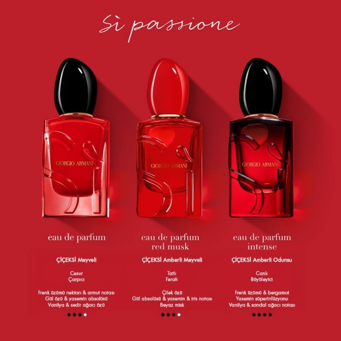 Giorgio Armani Si Passione Red Musk Kadın Parfüm Edp 50 Ml - 6