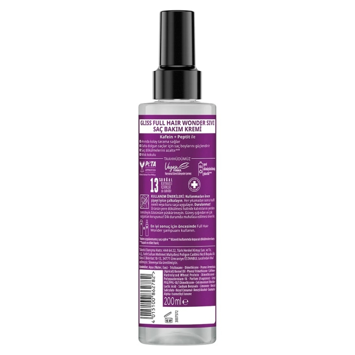 Gliss Full Hair Wonder Sıvı Saç Kremi 200 Ml - 2