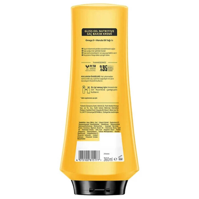 Gliss Oil Nutritive Saç Kremi 360 Ml - 3