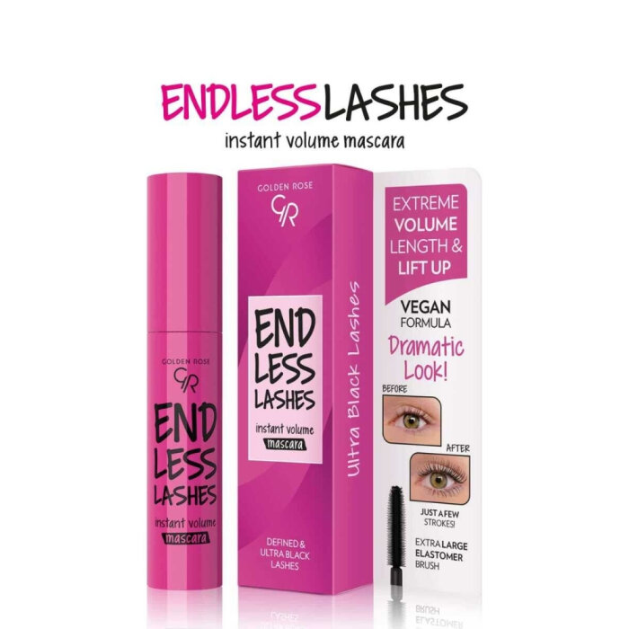 Golden Rose Endless Lashes Mascara Black - 5