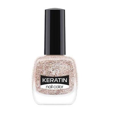 Golden Rose Keratin Nail Color Glitter No:404