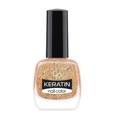 Golden Rose Keratin Nail Color Glitter No:407