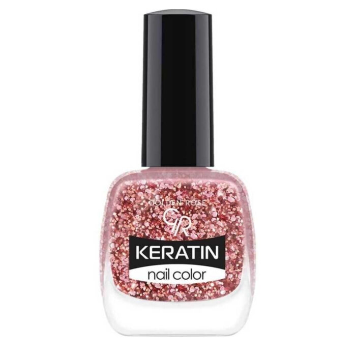 Golden Rose Keratin Nail Color Glitter No:408 - 1