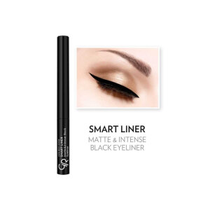 Golden Rose Smart Liner Matte&Eyeliner Intense Black - 4