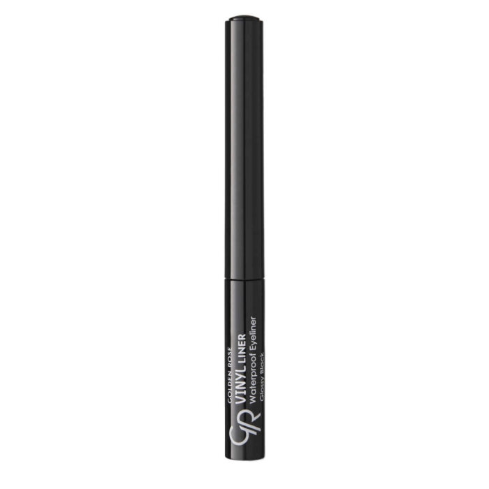 Golden Rose Vinyl Waterproof Glossy Eyeliner Black - 1