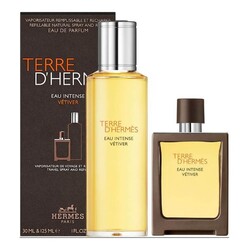 Hermes Terre D'Hermes Eau Intense Vetiver Erkek Parfüm Edp 30 Ml + 125 Ml Refill Set - Thumbnail