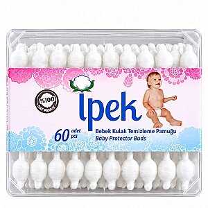 İpek Bebek Kulak Temizleme Pamuğu 60'lı - Ipek