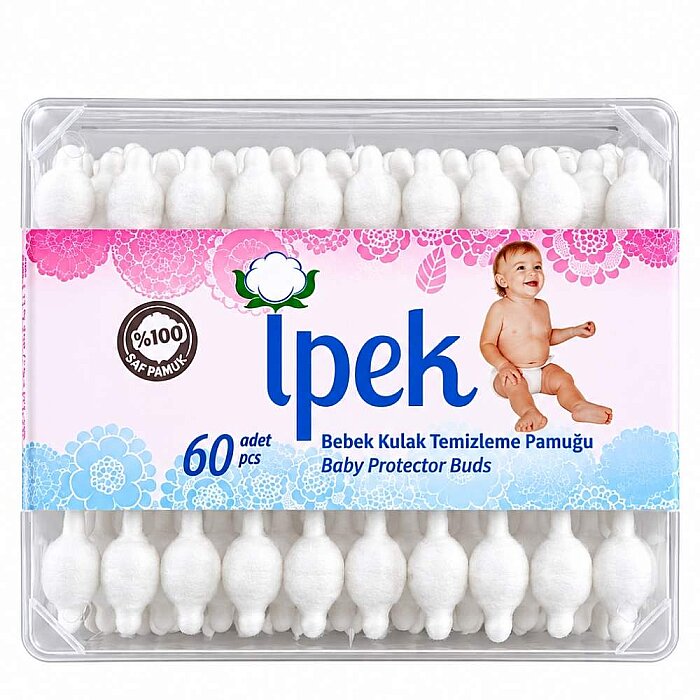 İpek Bebek Kulak Temizleme Pamuğu 60'lı - 1