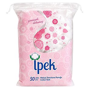 İpek Makyaj Temizleme Pamuğu 50'li Pompon - Ipek
