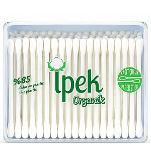 İpek Organik Kulak Temizleme Pamuğu 200'lü - Ipek