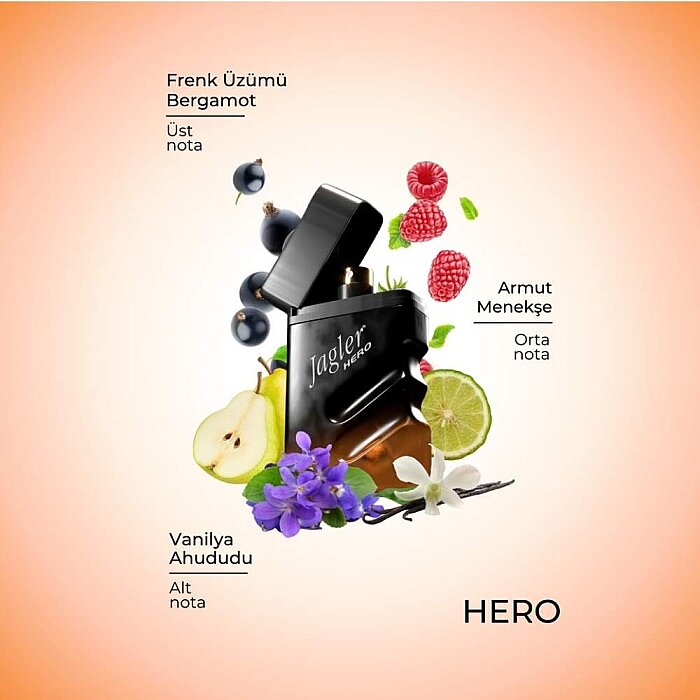 Jagler Men Hero Erkek Parfüm Edt 90 Ml + Deo 150 Ml Set - 2