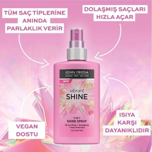 John Frieda Vibrant Shine 3'ü 1 Arada Saç Spreyi 150 Ml - Thumbnail