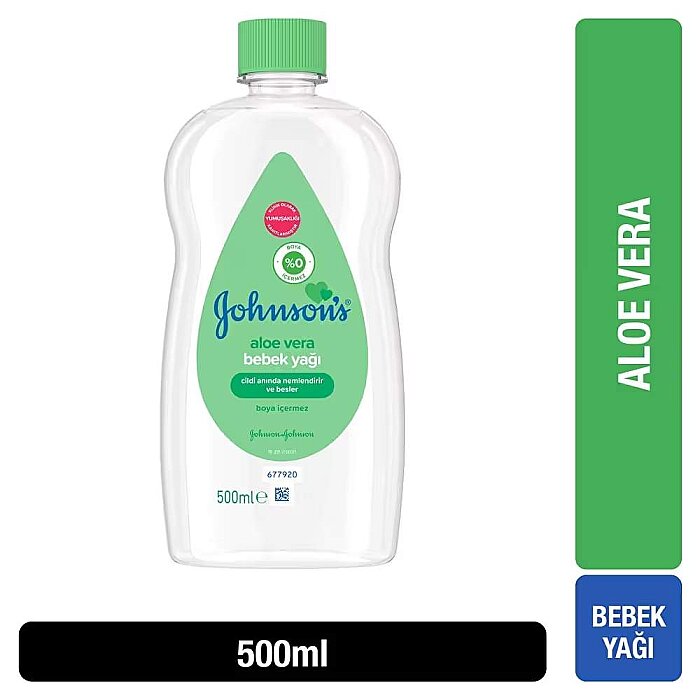 Johnson's Bebek Yağı Aloe Vera 500 Ml - 2