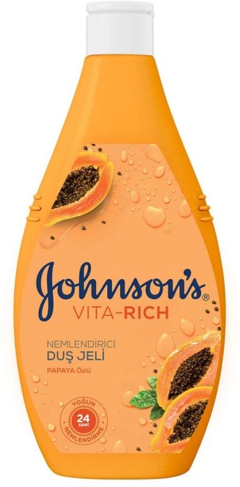 Johnsons Vita-Rich Duş Jeli Papaya Özlü Nemlendirici 400 Ml