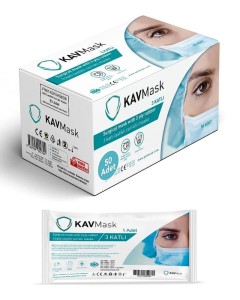 Bioxet - Kavmask 3 Katlı Steril Tek Tek Paketli Maske