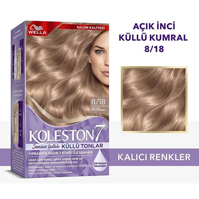 Koleston Supreme İnci Küllü Kumral 8/18 Saç Boyası