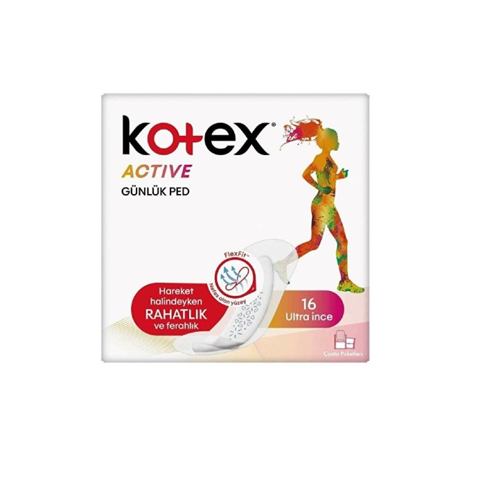 Kotex Active Günlük Ped Ultra İnce 16'lı