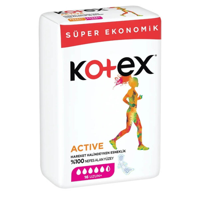 Kotex Active Süper Ekonomik Uzun 16'lı - 1
